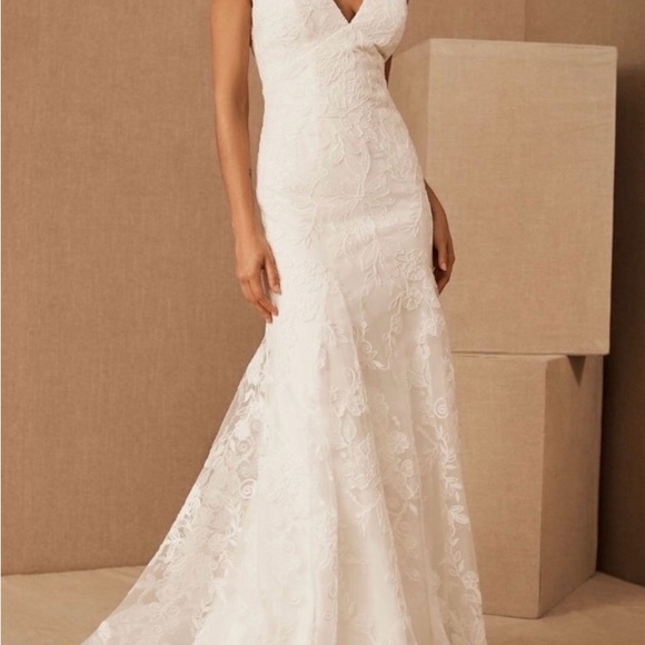 Jenny Yoo White Lace Wedding Dress